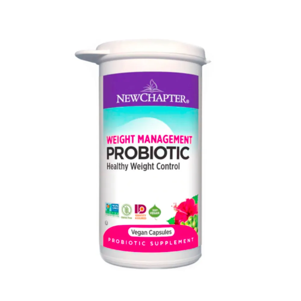 New Chapter Weight Management Probiotic Supplement, Digestive and Immune Health, 30 Vegan Capsules - 0116