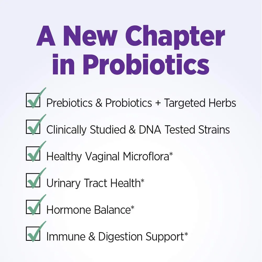 New Chapter Women's Daily Probiotic with Prebiotics and Probiotics, Vegan, Non-GMO, 30 Vegan Capsules - 0112