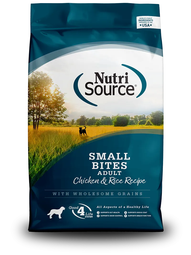 Nutri Source Small Bites Chicken & Rice Recipe Dry Dog Food