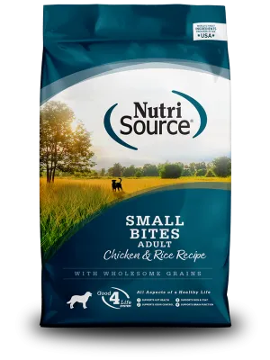 Nutri Source Small Bites Chicken & Rice Recipe Dry Dog Food