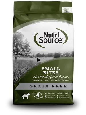 NutriSource® Grain Free Small Bites Woodlands Select Dry Dog Food