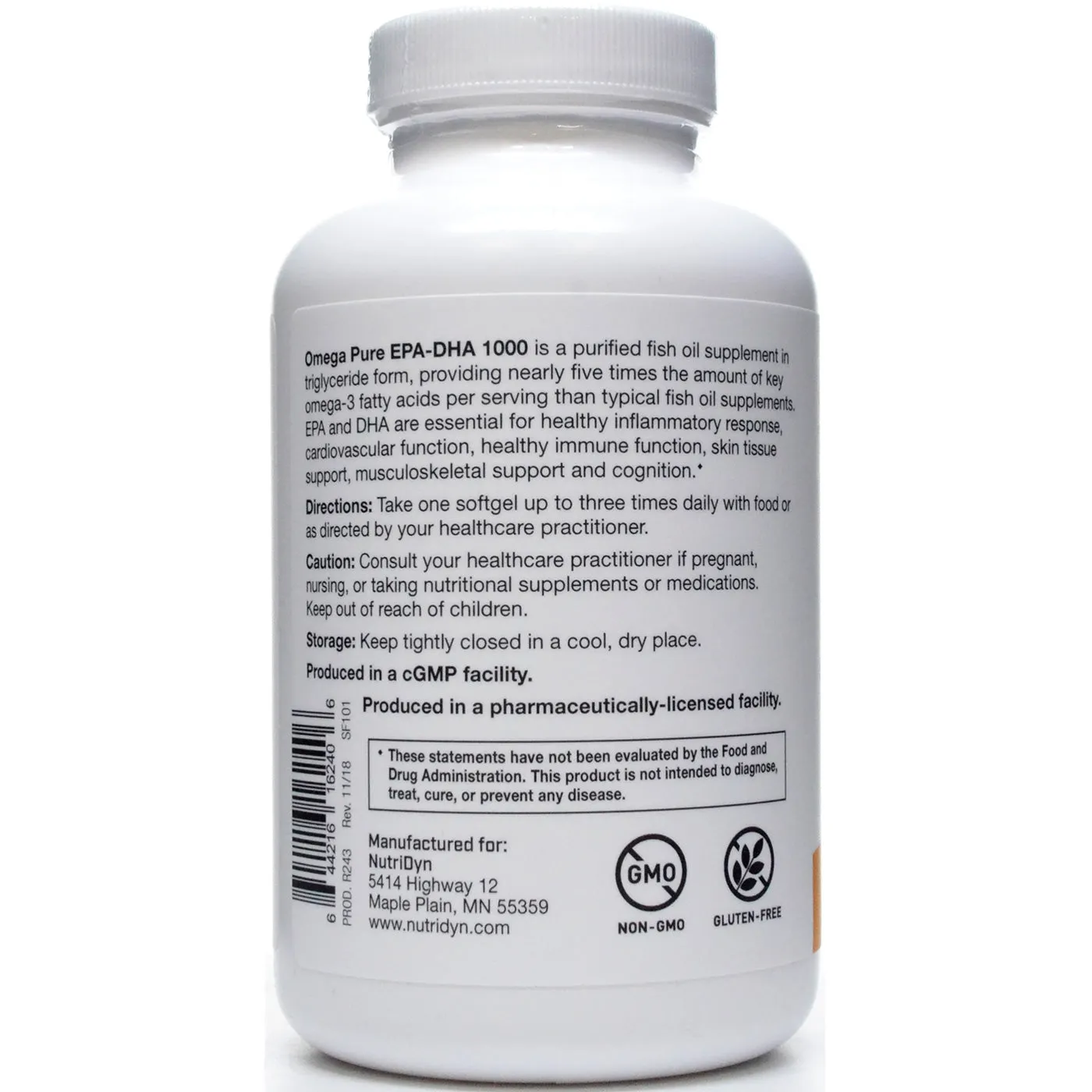 Omega Pure EPA-DHA 1000 120 softgels by Nutri-Dyn