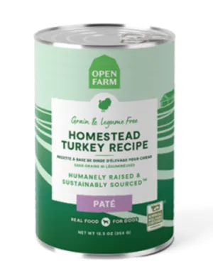 Open Farm Homestead Turkey Pate GF Canned Dog Food (12.5oz/354g)