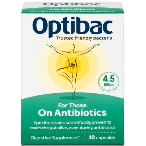 OptiBac For Those On Antibiotics 10 Capsules