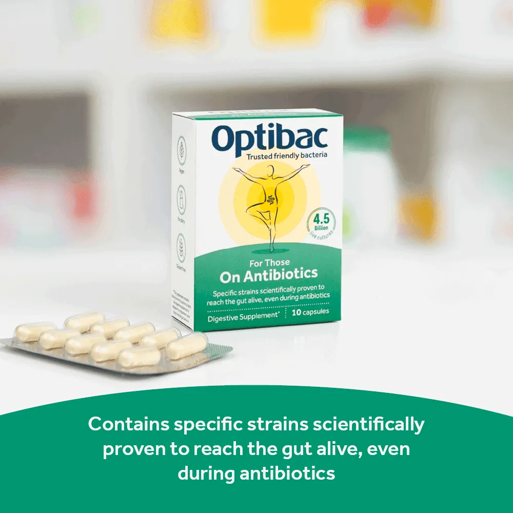 OptiBac For Those On Antibiotics 10 Capsules