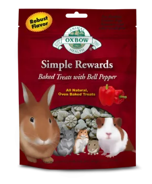 Oxbow Simple Rewards Baked Treats With Bell Pepper