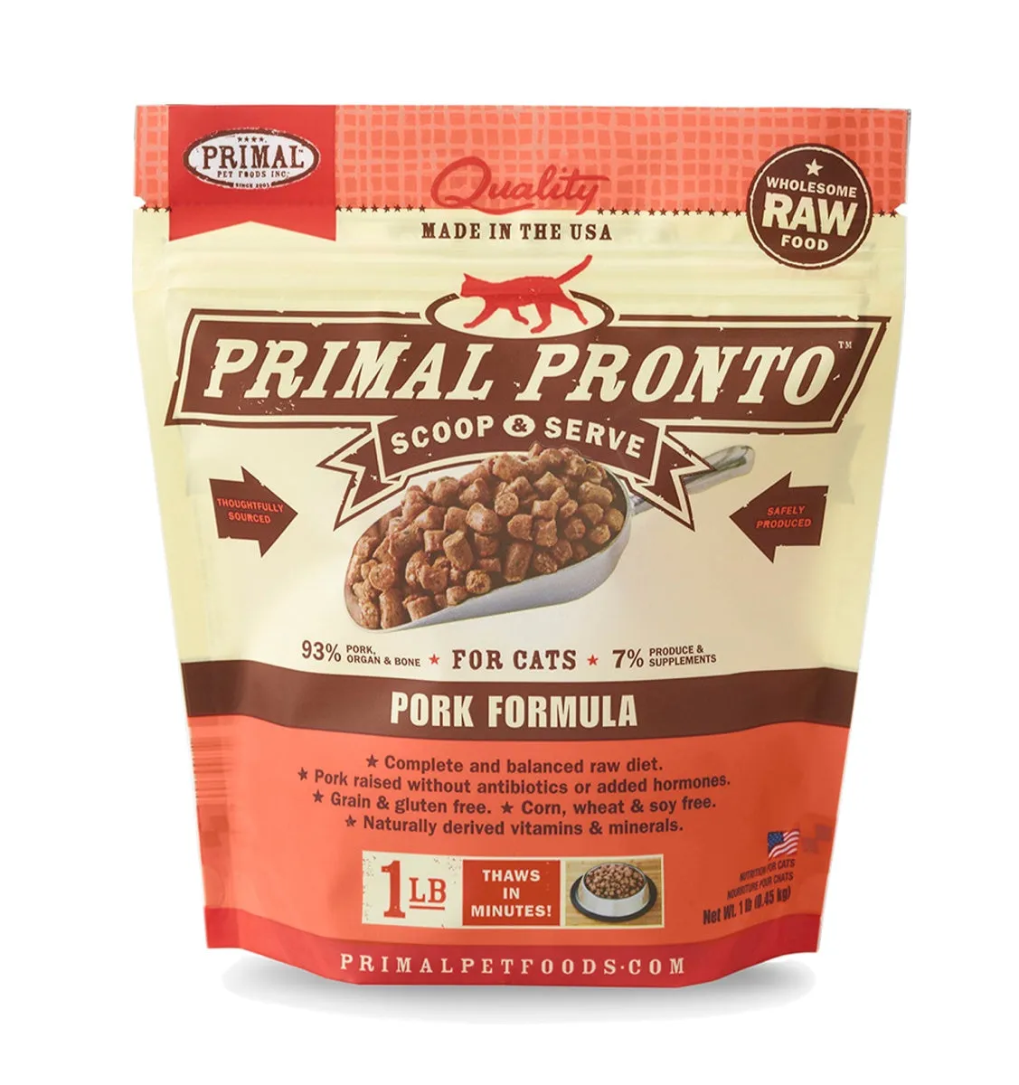 Primal Feline Raw Frozen Pronto Turkey 1lb