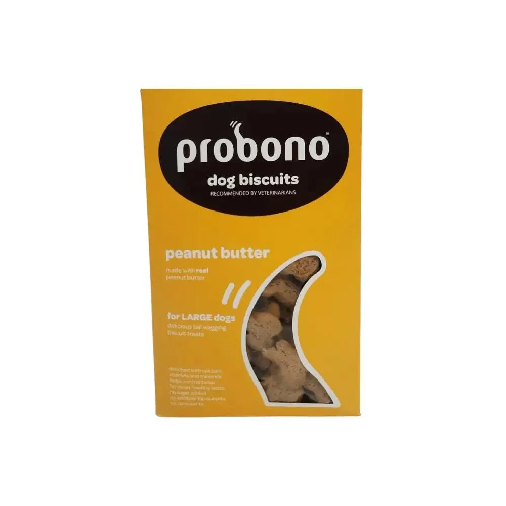 Probono For Large Breed Peanut Butter Biscuits Dog Treats 1kg