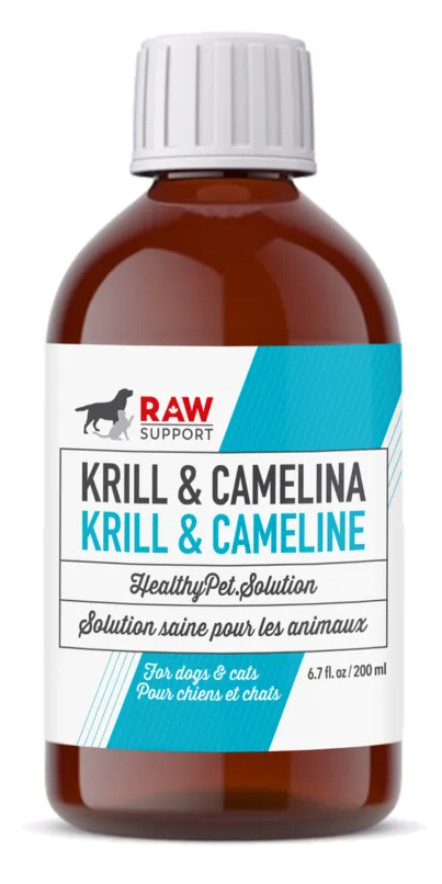 Raw Support Krill & Camelina Oil blend for dogs & cats 200ml