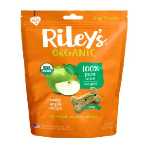 Riley's Organic Apple Recipe Baked Large Dog Treats