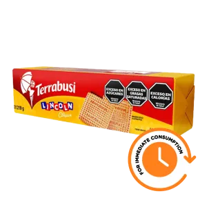 SALE Terrabusi Lincoln Vainilla Cookies 219g/0.48lb