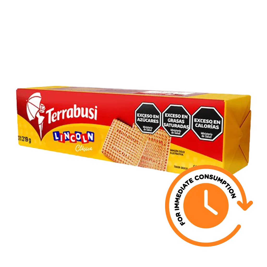 SALE Terrabusi Lincoln Vainilla Cookies 219g/0.48lb