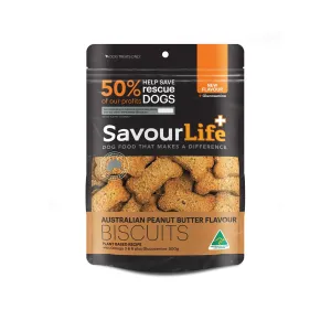 SavourLife Australian Peanut Butter Biscuit Dog Treats 500g^^^