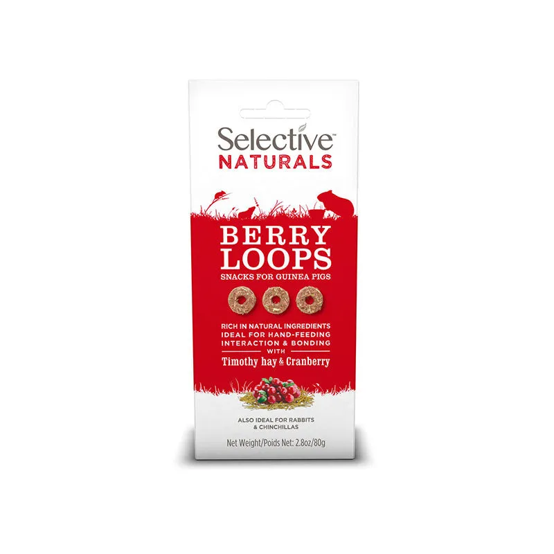 Selective Naturals Berry Loops Guinea Pig Treats 80g