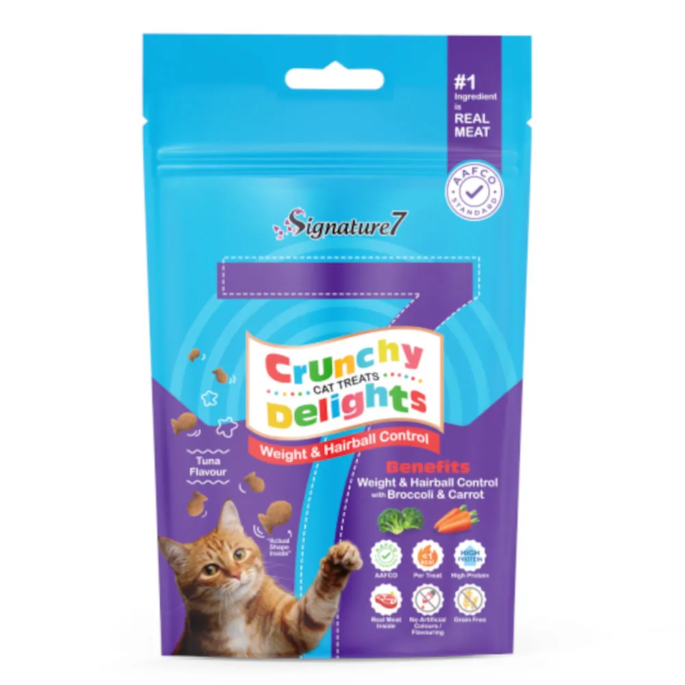 Signature7 Weight & Hairball Control Cat Treats 50g