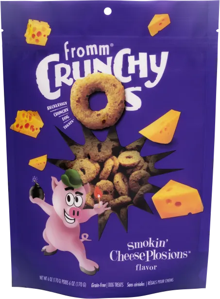 Smokin' Cheeseplosions Crunchy Os Dog Treats from Fromm