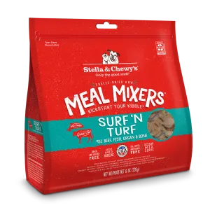 Stella & Chewy's Dog Freeze-Dried Meal Mixers - Surf & Turf 8oz (EXP SEP 2024)