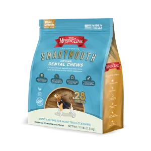 The Missing Link Smartmouth™ Dental Chews for Small/Medium Dogs 28 Count