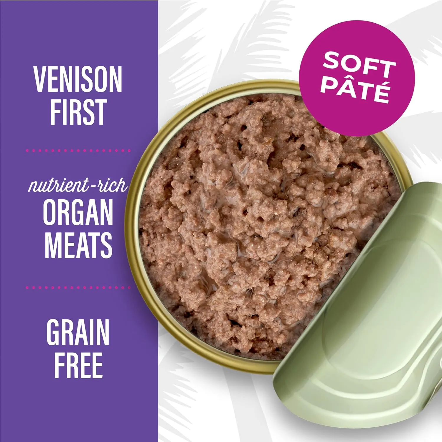 Tiki Cat After Dark Venison Pate Grain-Free Wet Food for Cats (3 oz x 12 cans)