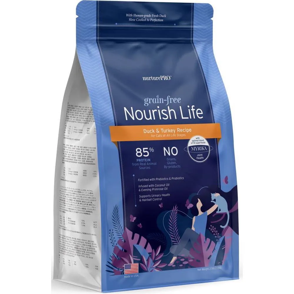 'TRIAL SPECIAL UP TO $5 OFF': Nurture Pro Nourish Life Grain-Free Dry Cat Food 0.5lb