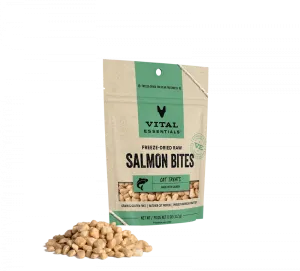 Vital Essentials Freeze Dried Salmon Bites Cat Treats