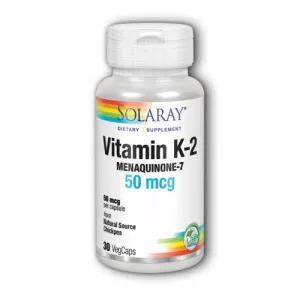 Vitamin K2 Menaquinone-7 30 Caps By Solaray