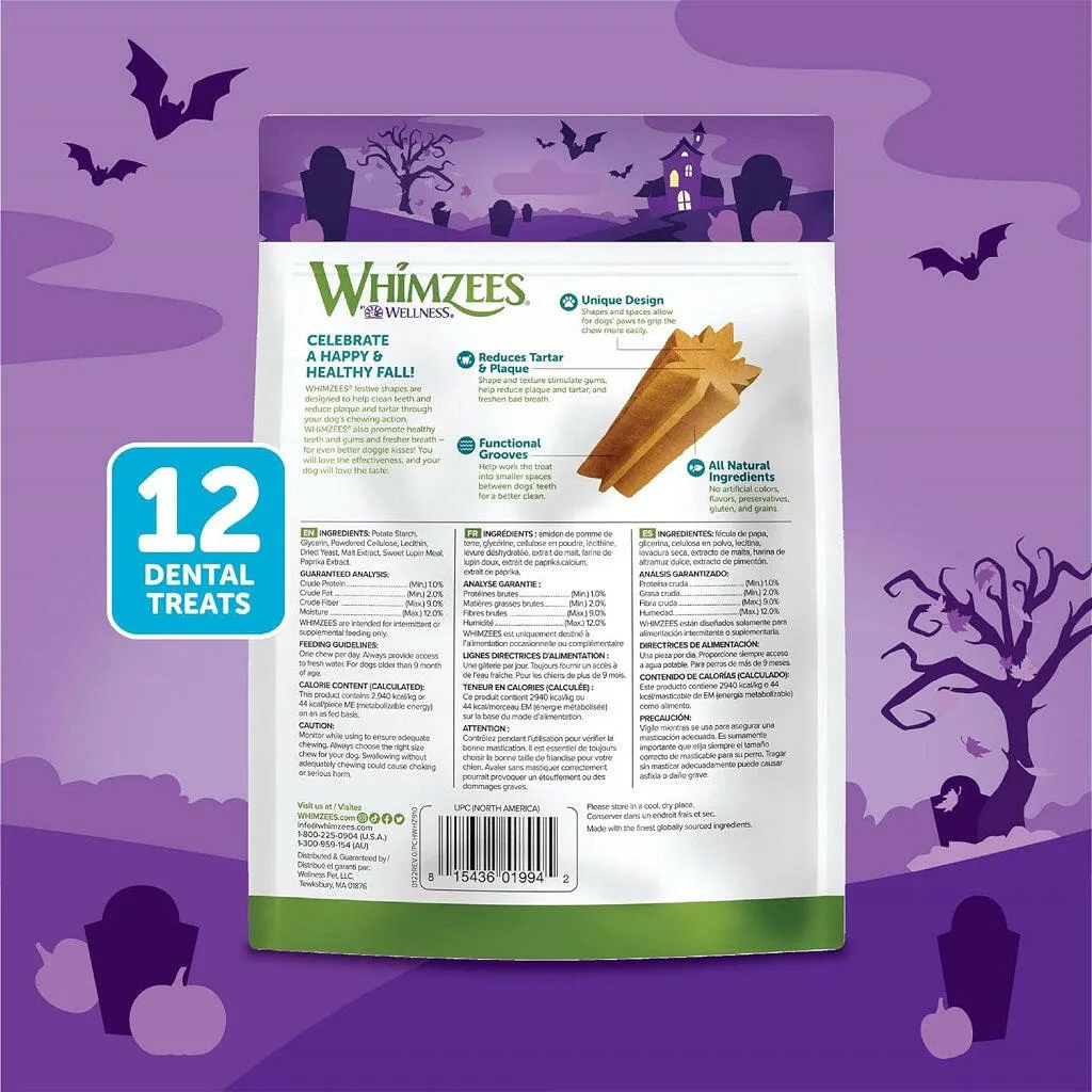 Whimzees by Wellness Fall Value Bag Small Dental Dog Chews (6.3 oz)