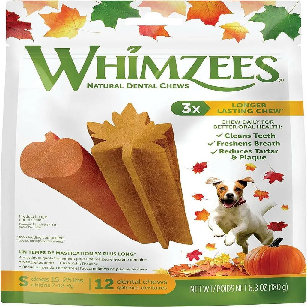 Whimzees by Wellness Fall Value Bag Small Dental Dog Chews (6.3 oz)