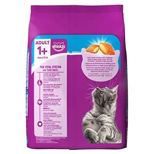 Whiskas Adult Dry Cat Food, Ocean Fish flavour – 3 kg Pack