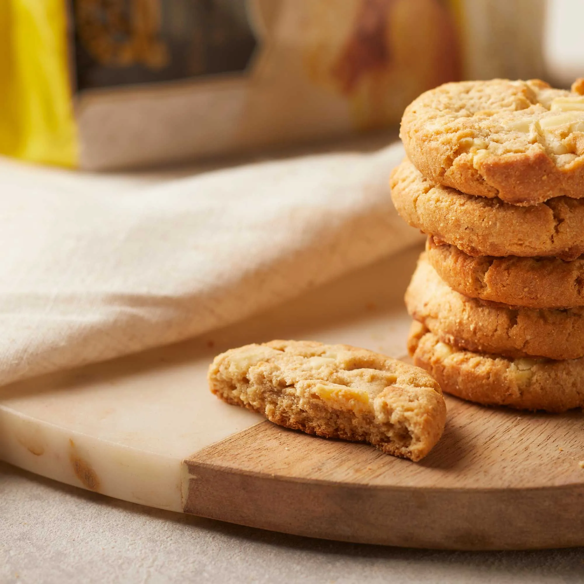 White Chocolate and Lemon Cookies