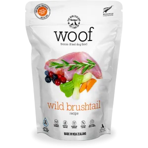 Woof Freeze-Dried Raw Wild Brushtail Dog Food 1kg